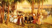 Frederick Arthur Bridgman Procession in Honor of Isis USA oil painting artist
